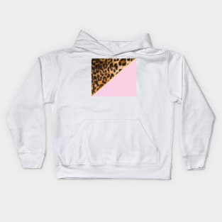 Copy of Pink and gold leopard print Kids Hoodie